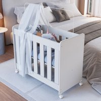 Berço Evolutivo 4 em 1 com Colchão Branco - Completa Móveis