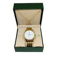 Relógio Feminino Tuguir Analógico 2139 Dourado e Branco