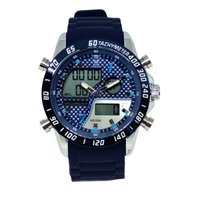 Relógio Masculino Tuguir AnaDigi 2308 Prata e Azul