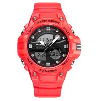Relógio Masculino Weide Bateria AnaDigi WA3J8010 Vermelho