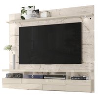 Painel Suspenso Tv 60 Pol 1P 182 cm Lana Calacata Off White MADETEC