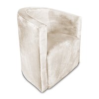 Poltrona Decorativa Lyon Veludo Bege - Pallazio