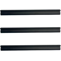 Kit 3 Puxadores Preto 20cm para Móveis Libero Nuevo Cava Invertida Facetato Torralba Armários Gaveta