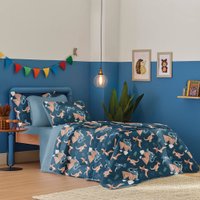 Jogo de Cama Casal Atlantix 3 Pçs 138x188x30 100% Algodão Era dos Dinossauros