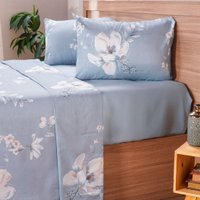 Jogo de Cama Casal Cotton Touch 4 Peças 138x188x30cm Nina