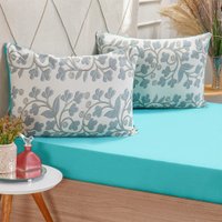 Jogo de Cama Solteiro Dreams Malha 100% Algodão 88x188x25cm Verde