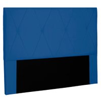 Cabeceira Casal Aquilla Suede Azul