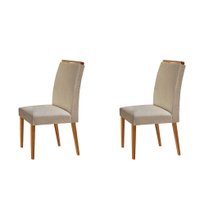 Conjunto com 2 Cadeiras de Jantar Olivia III Capuccino