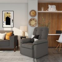 Poltrona Retrátil e Reclinável Belas Cinza