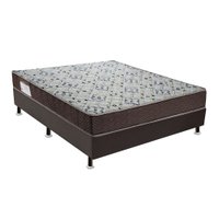 Cama Box Cori I com Colchão Viúva Espuma D45 Iso (18x128x188) Marrom