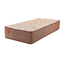 Colchão Solteiro Prata Mola Ensacada (30x88x188) Bege e Marrom