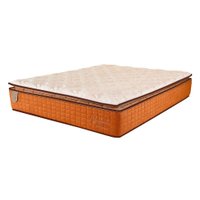 Colchão Viúva Brilhante Mola Ensacada (30x128x188) Marrom e Bege