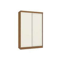 Guarda Roupa Solteiro 2 Portas de Correr e 2 Gavetas N571 Flex Canela/Canela ou Off White - Kappesberg