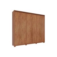 Guarda Roupa Casal 6 Portas e 5 Gavetas c/ 1 Espelho Interno Aurora Cinamomo - Panan
