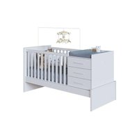 Berço Infantil Beni 4 em 1 Branco - Peroba