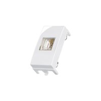 Módulo Tomada para Telefone Padrão Americano MarGirius Sleek RJ11 4 Fios Branco