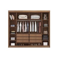 Guarda Roupa Casal 2 Portas e 6 Gavetas Belmonte/Brusque Cumaru/Fendi 25 - Novo Horizonte