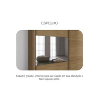 Guarda Roupa Casal 2 Portas e 6 Gavetas Belmonte/Brusque Neve - Novo Horizonte