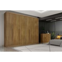 Guarda Roupa Casal 6 Portas (2 Ripadas) e 8 Gavetas Bragança/Coimbra Cumaru 23 - Novo Horizonte