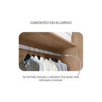 Guarda Roupa Casal 2 Portas e 6 Gavetas Belmonte/Brusque Cumaru 23 - Novo Horizonte