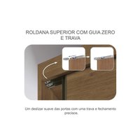 Guarda Roupa Casal 2 Portas e 8 Gavetas Belmonte/Brusque Neve - Novo Horizonte