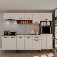 Cozinha Diamante Genialflex Essência Freijo White Laca