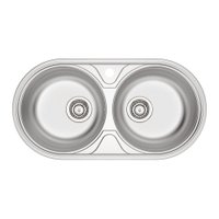 Cuba Tramontina Luna Duo 2C 36 BS 84x44 94035112 Aço Inox Escovado Inox Escovado
