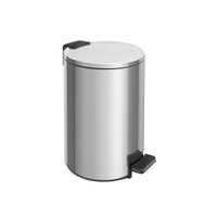 Lixeira Tramontina Loop com Pedal 12L Redonda Inox Polido