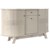 Buffet Aparador 3 Portas 136 cm Monza Calacata Off White MADETEC