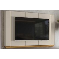 Painel Home p/ TV até 75 Pol Santorini 239x141cm Tauari/Off White Fosco - Linea Brasil