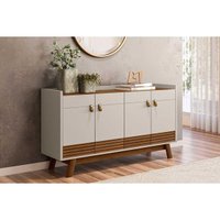 Buffet de Sala Jantar Abruzzo c/ 4 Portas Freijó/Off White - Linea Brasil