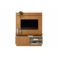 Home p/ TV até 60 Pol Viena c/ 1 Porta e Pés 185x150cm Nature/Off White - Linea Brasil