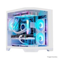 Gabinete gamer Liketec Impossible Snow sem fan