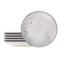 Kit 6 Pratos Fundos Porcelana 21cm Tramontina Floralis Sopas Caldos Risoto Mesa Posta