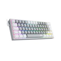 Teclado mecânico gamer Redragon K617 Fizz RGB branco e cinza