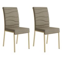 Cadeira Duna Carraro Bamboo c/ Dourado