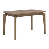 Mesa p/ Cozinha Ficus Natuame c/ Tampo Madeirado 130x80cm Carvalho/Cinamomo - Cimol