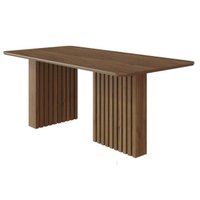 Mesa Multiuso Cozinha Ester c/ Tampo Madeirado 180x90cm Cinamomo - Cimol