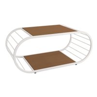 Mesa Centro Sala LI039 Canela/Branco - Kappesberg