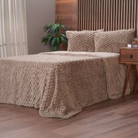 Kit Colcha King Luxor Jacquard 100% Poliéster 250x270cm Linho