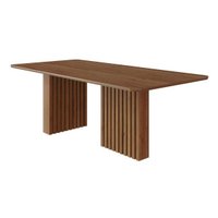 Mesa p/ Cozinha Ester c/ Tampo Madeirado 210x100cm Cinamomo - Cimol