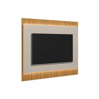 Painel Quarto p/ TV até 70 Pol São Paulo 180x148cm Tauari/Off White Fosco - Linea Brasil