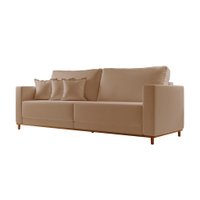 Sofá 3 Lugares Riviera Linho Bege 190 cm