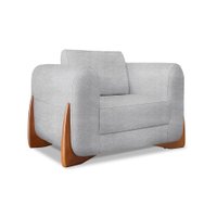 Poltrona Yves Bouclé Cinza