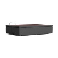 Base Box de Casal Americana Camurça Cinza