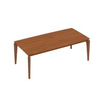 Mesa de Jantar Retangular com Tampo de MDF Natural Lauren Canela 208 cm