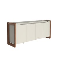 Buffet Bristol 4 Portas 2 Gavetas Off White e Naturale