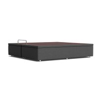 Base Box Super King Americana Camurça Cinza