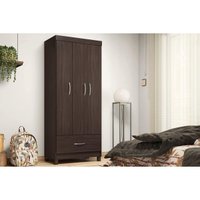 Guarda Roupa 3 Portas e 1 Gaveta Prince Cafe Touch - Demóbile