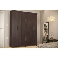 Guarda Roupa Casal 8 Portas e 2 Gavetas Munique Cafe Touch - Demóbile
